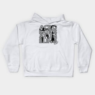 Acrobatics & Tumbling - Silver Kids Hoodie